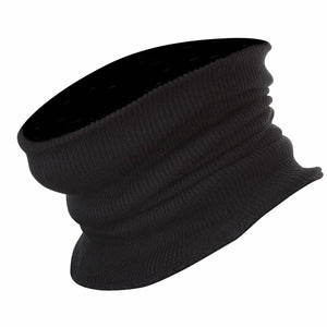 black warm and cosy but breathable neck warmer