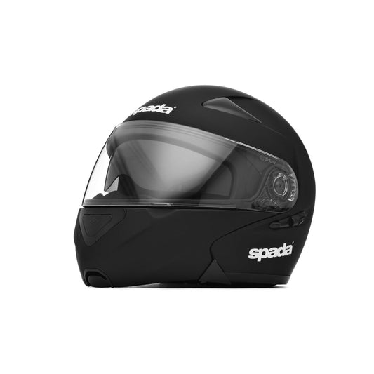 Reveal Matt Black Flip Up Motorcycle Helmet
