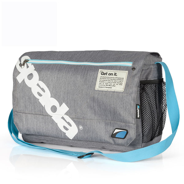 Luggage Grey & Blue Laptop Bag