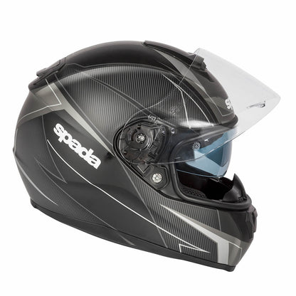SP16 Linear Matt Silver & Anthracite Full Face Motorcycle Helmet