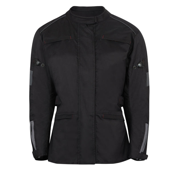 Barn Q Ladies Black Motorcycle Jacket