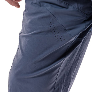 closeup of dark blue men's shorts
