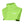 side view of green fluorescent visibility vest