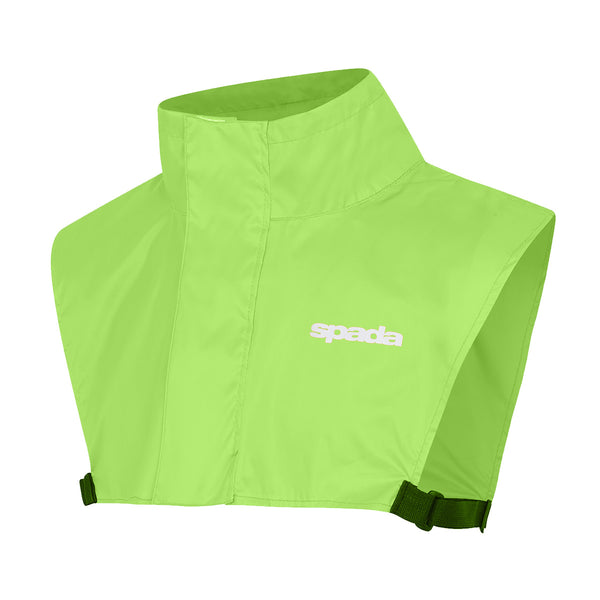 side view of green fluorescent visibility vest