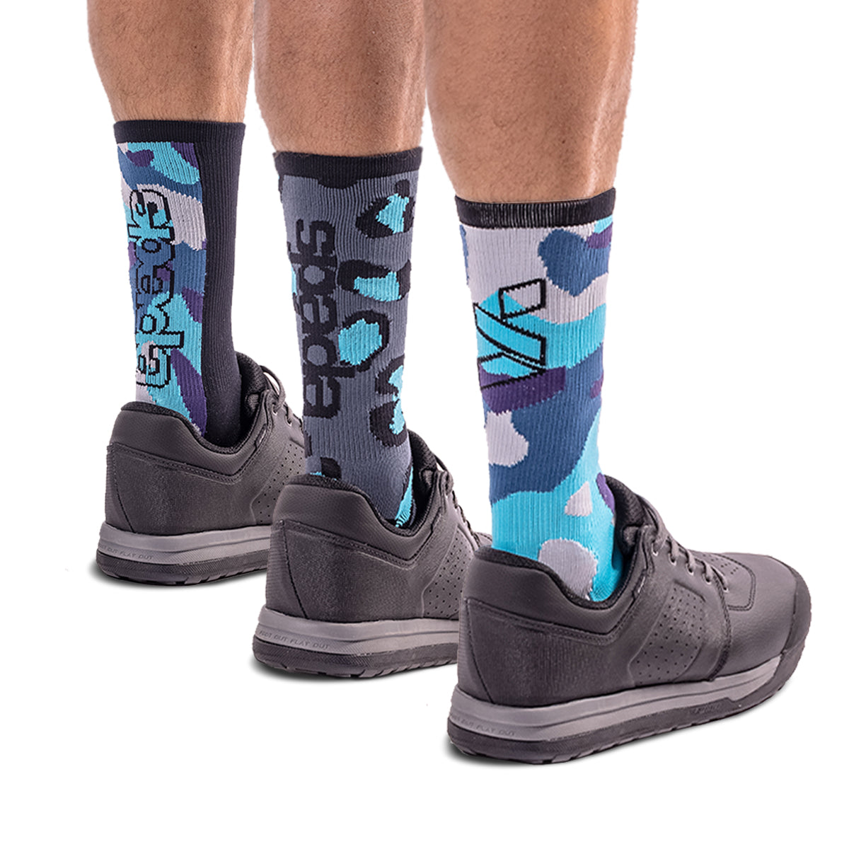 MTB Blue Camo Socks (3 Pack)