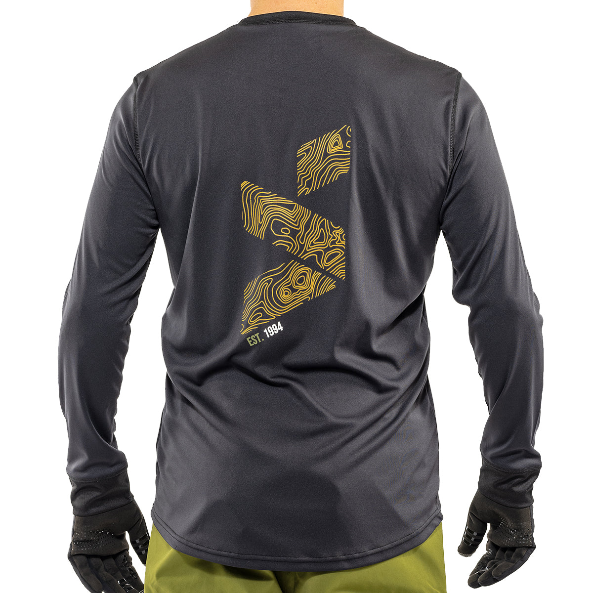 MTB Topo Black Thermo Long Sleeve Jersey Shirt