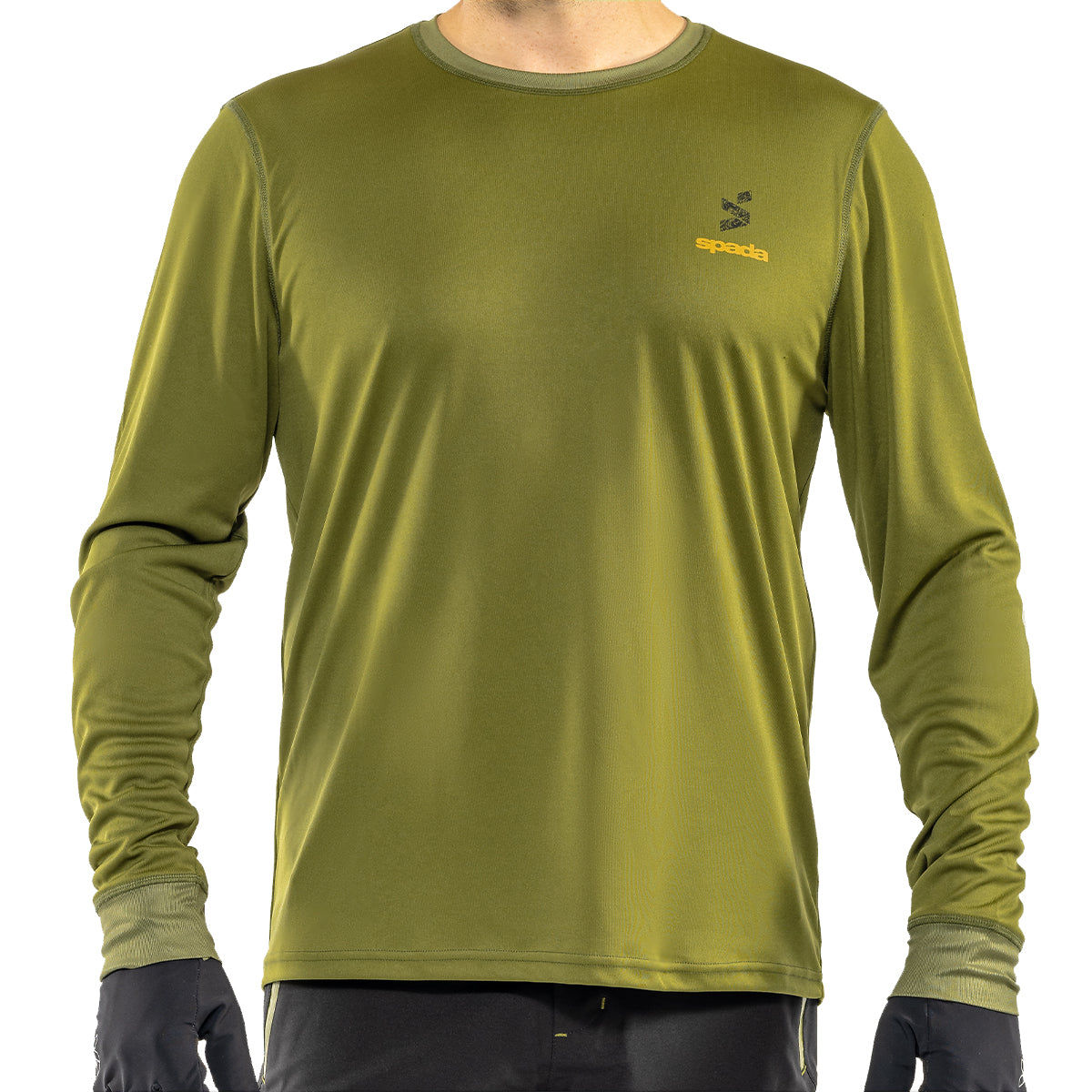 MTB Topo Thermo Olive Green Long Sleeve Jersey Shirt