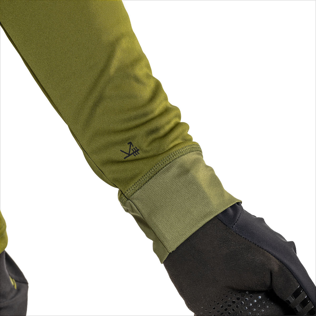 MTB Topo Thermo Olive Green Long Sleeve Jersey Shirt