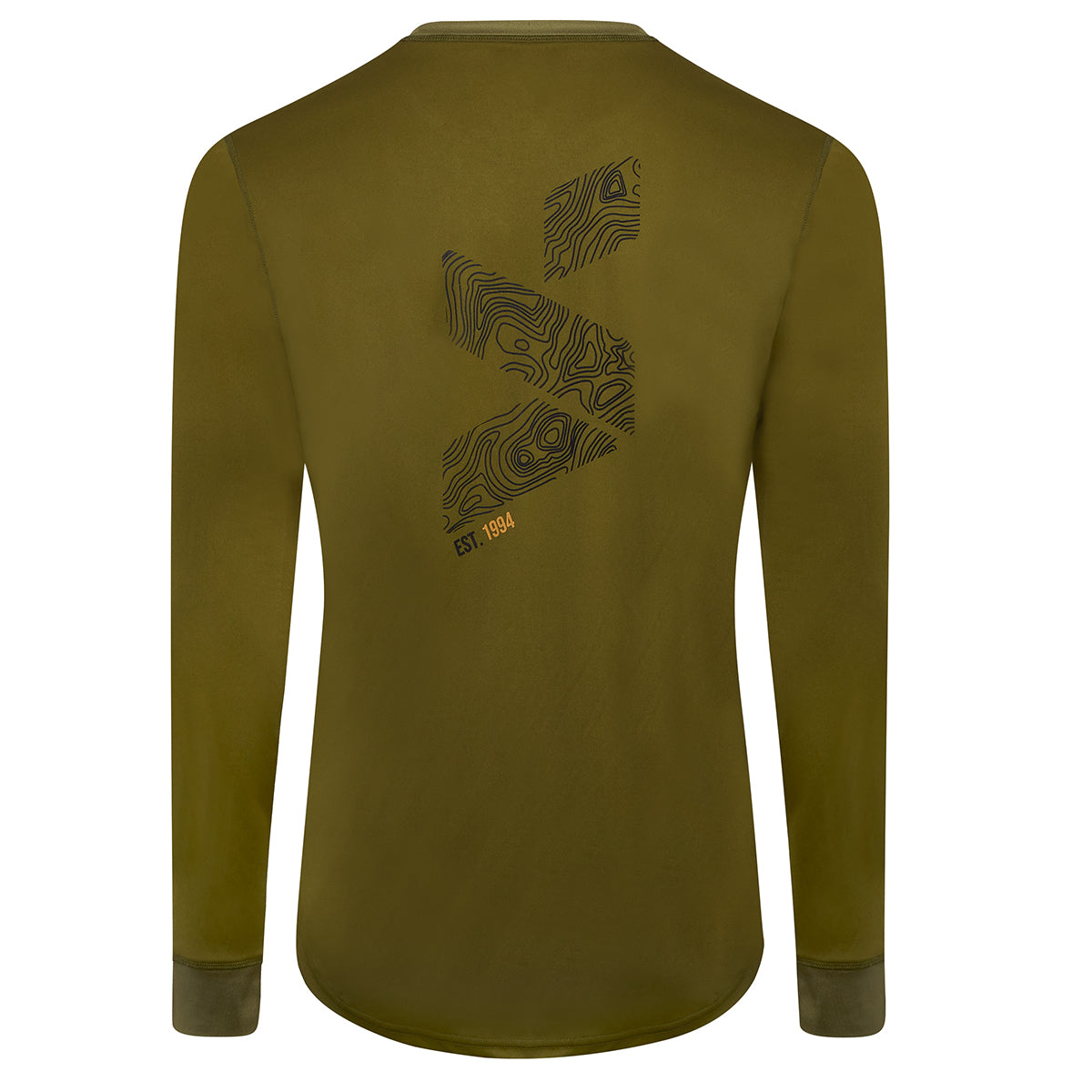 MTB Topo Thermo Olive Green Long Sleeve Jersey Shirt