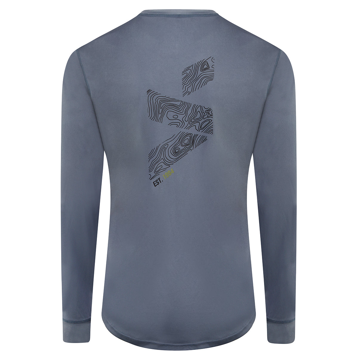 MTB Topo Grey Stormy Thermo Long Sleeve Jersey Shirt