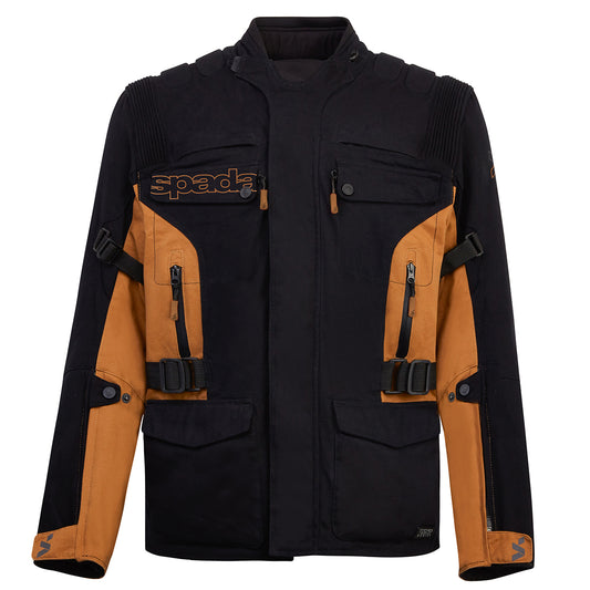 Spada Ascent V3 Black Tan Motorcycle Jacket