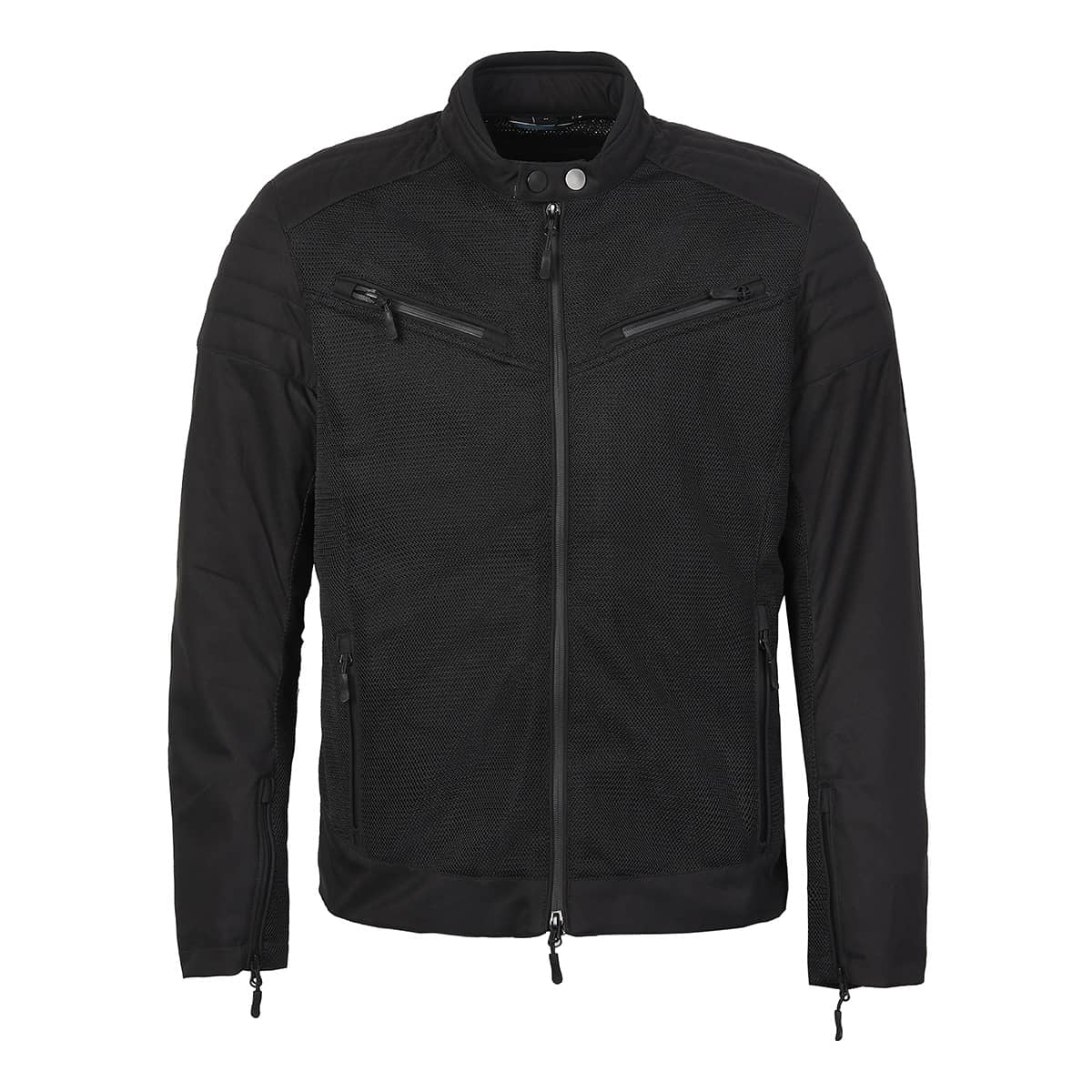 Cafe Air Lightweight Black Motorcycle Jacket