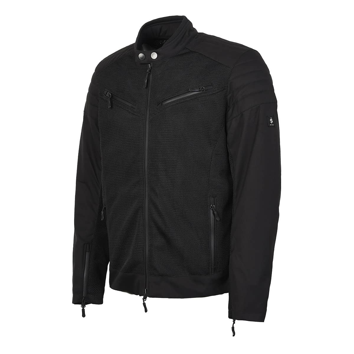 Cafe Air Lightweight Black Motorcycle Jacket