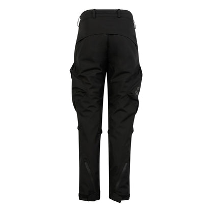 back of a pair of black waterproof motorcycle trousers for men