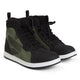 Strider Pro Waterproof Black & Olive Green Motorcycle Trainers